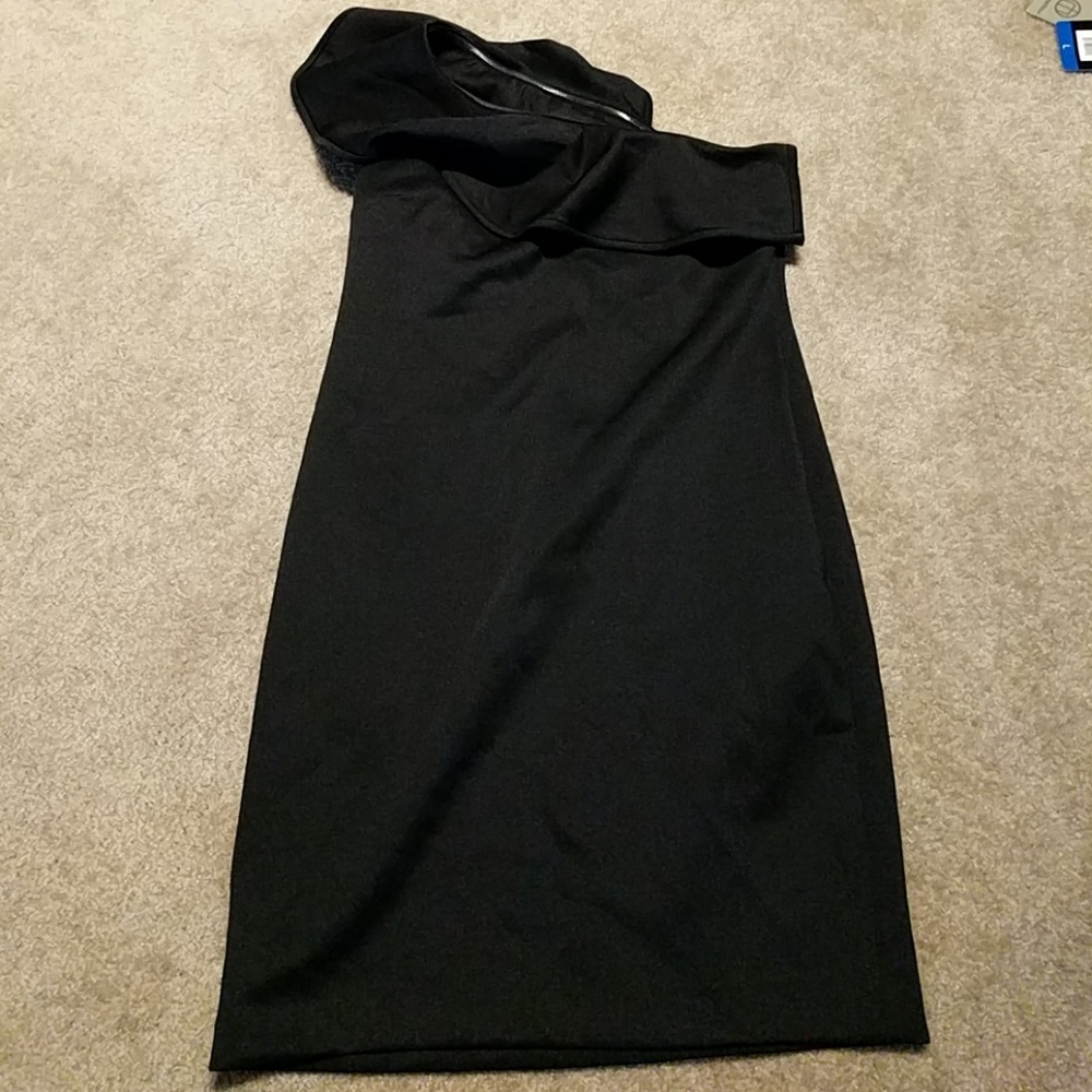 Scuba One Shouldered Dress